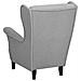 Poltrona Imbottita In Tessuto Grigio Abson - Foto miniatura 32