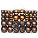 Set Palline di Natale 100 pz 3/4/6 cm Marrone / Bronzo / Oro - Foto miniatura 1