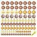 Set Palline di Natale 100 pz 3/4/6 cm Marrone / Bronzo / Oro - Foto miniatura 3