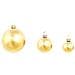 Set Palline di Natale 100 pz 3/4/6 cm Marrone / Bronzo / Oro - Foto miniatura 4