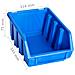 Contenitori Di Stoccaggio Impilabili 20 Pz Blu In Plastica - Foto miniatura 4