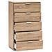 Cassettiera 5 Cassetti Naturale - Foto miniatura 3
