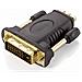 HDMI / DVI, DVI (24+1) , HDMI A, Maschio / femmina, Nero, 4,4 cm, 1,7 cm - Foto miniatura 2