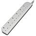 Protettore / Scaricatore di sovratensione Belkin SurgeStrip F9E600UK1M - 6 x British BS1363 - 476 J - 250 V AC Ingresso - 250 V AC Uscita - Foto miniatura 1
