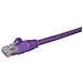 Cavo di Rete Viola da 0,5m Cat6 UTP Ethernet Gigabit RJ45 Antigroviglio - 50cm - Foto miniatura 2