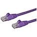 Cavo di Rete Viola da 0,5m Cat6 UTP Ethernet Gigabit RJ45 Antigroviglio - 50cm - Foto miniatura 1