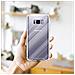 Custodia E 2x Vetro Di Protezione Temperato Compatibile Con Samsung Galaxy S8 Plus In Transparente - Coperchio Protettivo Ibrido Con Bordo In Silicone Tpu E Retro In Vetro Acrilico - Foto miniatura 3