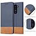 Custodia Compatibile Con Lg G2 In Blu Scuro Marrone - Coperchio Protettiva Con Chiusura Magnetica, Funzione Stand E Tasca Per Le Carte - Foto miniatura 5