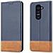 Custodia Compatibile Con Lg G2 In Blu Scuro Marrone - Coperchio Protettiva Con Chiusura Magnetica, Funzione Stand E Tasca Per Le Carte - Foto miniatura 8