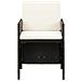 Set Sedie Da Giardino Con Poggiapiedi 4 Pz In Polyrattan Nero - Foto miniatura 3