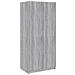 Armadio Grigio Sonoma 80x52x180 Cm In Legno Multistrato - Foto miniatura 2