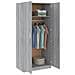 Armadio Grigio Sonoma 80x52x180 Cm In Legno Multistrato - Foto miniatura 9