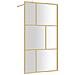 Parete Per Doccia Walk-in Vetro Trasparente Esg 115x195 Cm Oro - Foto miniatura 2