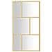 Parete Per Doccia Walk-in Vetro Trasparente Esg 115x195 Cm Oro - Foto miniatura 3