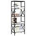 Libreria 5 Ripiani Grigio Sonoma 59x35x171 Cm Legno Multistrato - Foto miniatura 3