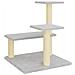 Albero Per Gatti Con Tiragraffi In Sisal Grigio Chiaro 61 Cm - Foto miniatura 4