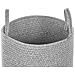Set Di 2 Cestini Saryk Cotone Grigio - Foto miniatura 2