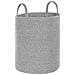 Set Di 2 Cestini Saryk Cotone Grigio - Foto miniatura 6