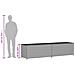 Contenitore Da Giardino Beige Misto 469l In Polyrattan - Foto miniatura 2