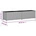 Contenitore Da Giardino Beige Misto 469l In Polyrattan - Foto miniatura 3