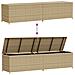 Contenitore Da Giardino Beige Misto 469l In Polyrattan - Foto miniatura 8