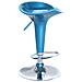 Sgabello Da Interno Bar Con Seduta In Abs E Base In Acciaio Con Altezza Regolabile Spike - Blue - Foto miniatura 7