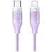 Cavo 30w Usb-c A Lightning 1.2m Display Xm Con Retro-illuminazione Led, Viola - Foto miniatura 1
