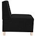 Divano Sedia Nera 55 cm in Tessuto - Foto miniatura 2