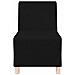 Divano Sedia Nera 55 cm in Tessuto - Foto miniatura 4