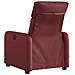 Poltrona Massaggiante Reclinabile Rosso Vino In Similpelle - Foto miniatura 4