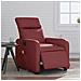 Poltrona Massaggiante Reclinabile Rosso Vino In Similpelle - Foto miniatura 8