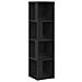 Libreria Nera in Rovere 33x33x132 cm in Legno Ingegnerizzato - Foto miniatura 1
