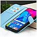 Custodia A Portafoglio Per Galaxy M10 Con Funzione Supporto E Linguetta Magnetica, Azzurro - Foto miniatura 2
