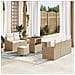 Set Divano da Giardino 8 pcs Beige e Crema 90 x 55 x 71 cm - Foto miniatura 2