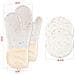 Guanti E Presine Da Forno Termoresistenti Candy White - Guanti Da Cucina In Silicone E Cotone White - Foto miniatura 2