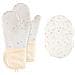 Guanti E Presine Da Forno Termoresistenti Candy White - Guanti Da Cucina In Silicone E Cotone White - Foto miniatura 1