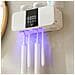 Sterilizzatore Porta Spazzolino Uv Intelligente - Disettante Elettrico Da Parete Con Timer White - Foto miniatura 3