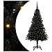 Albero di Natale con 150 LED con supporto Nero 150 cm PVC - Foto miniatura 1