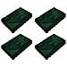 Coperta in Pelliccia di Coniglio Finta 4 pcs Verde Scuro - Foto miniatura 1