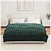 Coperta in Pelliccia di Coniglio Finta 4 pcs Verde Scuro - Foto miniatura 4