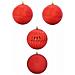 Set di Palle di Natale 4 pcs Rosso Plastica - Foto miniatura 1