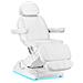 poltrona cosmetica elettrica Luxury 3 motori bianca - Foto miniatura 1