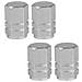 Set Di 5 Tappi Per Valvole Schrader Per Auto, Robusti E Resistenti, Argento - Foto miniatura 4