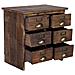 Comodino In Legno 6 Cassetti 48,5x31x46h Cm - Foto miniatura 5