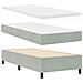 Letto a molle con materasso Grigio chiaro 90 x 200 cm Velluto - Foto miniatura 5