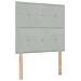 Letto a molle con materasso Grigio chiaro 90 x 200 cm Velluto - Foto miniatura 6