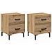 Armadio da Notte 2 pcs Rovere artigianale 40 x 35 x 47,5 cm - Foto miniatura 1