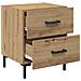 Armadio da Notte 2 pcs Rovere artigianale 40 x 35 x 47,5 cm - Foto miniatura 5