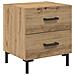 Armadio da Notte 2 pcs Rovere artigianale 40 x 35 x 47,5 cm - Foto miniatura 6
