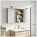 Set di Armadi da Bagno con lo scaffale 3 pcs 100 x 10,5 x 50 cm - Foto miniatura 2